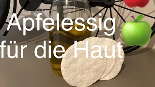 Ich teste Apfelessig 🍏 #hautpflege