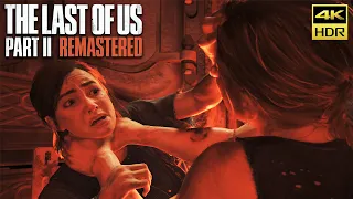 Ellie vs Abby FULL FIGHT (Theater Fight) The Last of Us 2 Remastered [PS5 4K HDR]