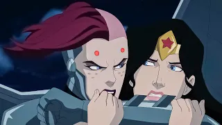 Wonder Woman Bloodlines best moments cartoon, Diana vs Vanessa (2019)