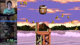 Donkey Kong Country 3 103% Speedrun in 2:33:33