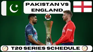 Pakistan VS England T20 Series 2024 Complete Schedule Explained with Venues
