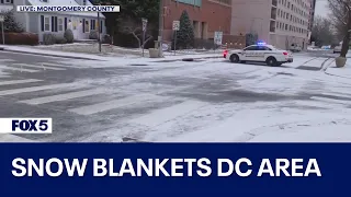 Snow in DC area Monday morning