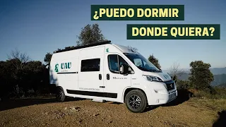 ¿DONDE DORMIR CON FURGONETA CAMPER? 🚐 Lo que puedes y NO puedes hacer ❌ Acampar  ✅ Pernoctar