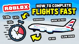 How to Complete Flights FAST! in Cabin Crew Simulator (Roblox)