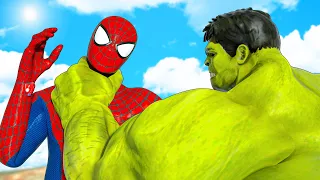 BIG HULK VS THE AMAZING SPIDER-MAN - SUPER EPIC BATTLE MOVIE