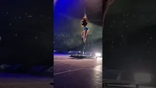 Justapaigey Pole dancing on stage with Snoop Dogg Ovo Glasgow 2023