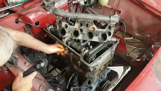 Alfa 105 step nose Engine tear down starts ..we have issues☹