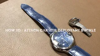 How to attach Cartier deployment buckle - cara memasang Cartier deployment buckle