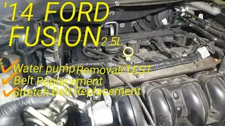 Water pump replacement FORD FUSION 2.5