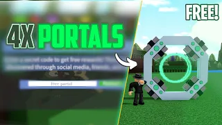 How To Get Portals For Free Tutorial l Build A Boat For Treasure ROBLOX