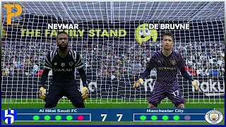 goalkeeper kevin de bruyne vs goalkeeper Neymar | Longest Penalty Shootout #mancity #debruyne