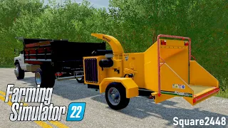 Tree Removal With NEW Vermeer Wood Chipper! | Xbox | FS22 Property Maintenance