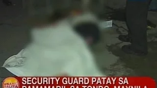 UB: Security guard, patay sa pamamaril sa Tondo, Maynila