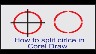 How To  Split Circle In  Corel Draw. Corel Draw Tutorial I Graphic Designing