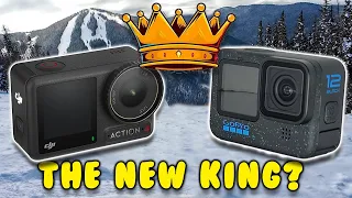 GoPro 12 vs. DJI Osmo Action 4, Which one is the King of Snowboard Cameras?