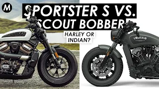 New 2021 Harley-Davidson Sportster S vs. Indian Scout Bobber: Which One Should You Buy?