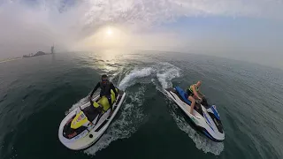 Exploring Dubai's Waters on a Jet Ski | Insta360 X3 4K Adventure!