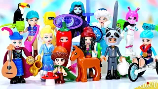 Opening a complete set of Lego minifigures series 22, then giving them a minidoll redesign