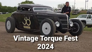 Vintage Torque Fest 2024 Dubuque Iowa Cars Entering Show Saturday Morning