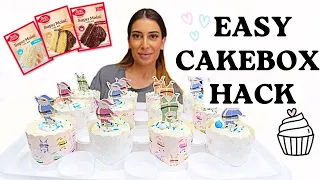 SUPER EASY CAKE BOX MIX HACK ! TASTES BETTER THAN BAKERY CAKE