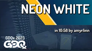 Neon White by amyrlinn in 10:58 - Games Done Quick Express 2023