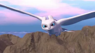 Light Fury Flying | Blender 3D Animation