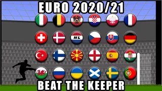 Beat The Keeper - UEFA Euro 2020/21 Predictions / Marble Race King