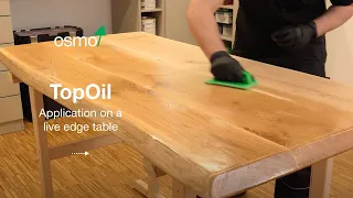 TopOil | Application onto a live edge table