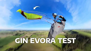 Gin EVORA Paraglider - REAL TIME TEST & REVIEW (Low, Mid or High B Wing?)