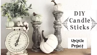 DIY Candlesticks |  Upcycle Project