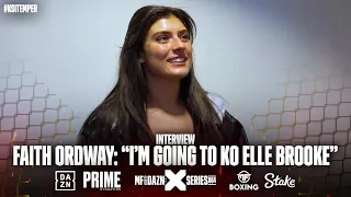 "I'M GOING TO KNOCKOUT ELLE BROOKE!" - Faith Ordway gives her fight prediction | Misfits Boxing