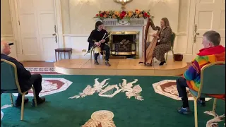 Uilleann Pipes and Harp in Áras an Uachtaráin