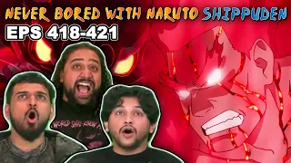 MIGHT GUY VS MADARA! Naruto Shippuden REACTION (418-421)