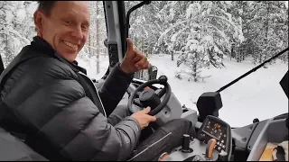 Lantmännen Maskin besöker - Gunde Svan plogar snö