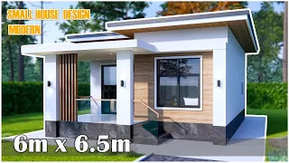 Modern Small House | 6m x 6.5m House Design(2Bedroom)