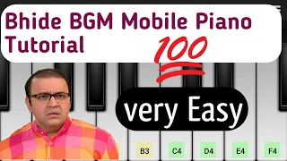 Bhide background Music Piano tutorial | TMKOC BGM music piano | Makrand Chandavarkar TMKOC Tune