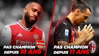 Ces GRANDS CLUBS qui n'ont PLUS GAGNÉ LEUR CHAMPIONNAT DEPUIS DES ANNÉES !