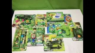 BEN 10 TOY COLLECTION 2019 BUBBLE MACHINE GUN,BEN YOYO ,BEN STATIONER BOX,BEN MOBILE  II TOK TOK TV