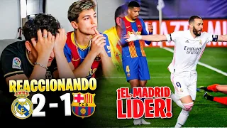 HINCHAS del BARÇA REACCIONAN al REAL MADRID 2 - 1 BARÇA *hemos perdido la liga...*