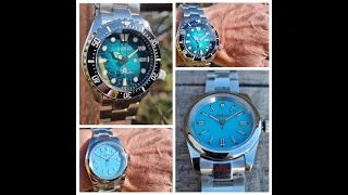 SEIKO - Blue Sahara Mod. ( Синяя Сахара) + Голубое Небо