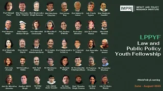 Inaugural Session LPPYF Law and Public Policy Youth Fellowship IMPRI Sandeep Chachra & Vibhuti Patel