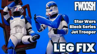 Star Wars Black Series Jet Trooper Leg Swap Custom Tutorial GameStop Gaming Greats Battlefront II