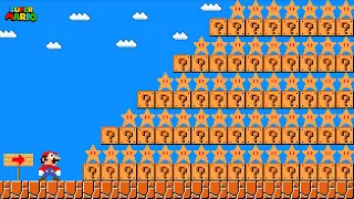 Can Mario Jump Over 999 item Blocks Super Star in New Super Mario Bros. Wii?