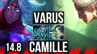 VARUS vs CAMILLE (TOP) | 6 solo kills, Dominating | BR Master | 14.8