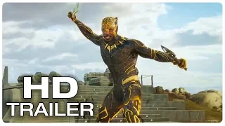 BLACK PANTHER Killmonger Golden Jaguar Transformation Trailer (2018) Marvel Superhero Movie HD