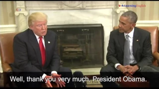 Trump Meets Obama at the White House