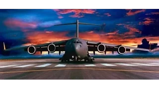 Boeing C-17 Globemaster III ВВС США. Загрузка боеприпасов для Ирака.