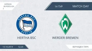 AFL19. Germany. Bundesliga-2. Day 14. Hertha BSC - Werder Bremen.