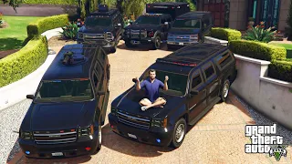 GTA 5 - Stealing FIB Secret Services Vehicles with Michael! | (Real Life Cars) #37