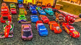 Disney Pixar Cars Lightning McQueen, Sheriff, Fillmore, Darth Mater, Rod Redline, Sarge, Chick Hicks